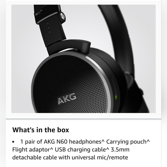 BRAND NEW AKG N60NC Wireless Bluetooth Noise Headphones - Picture 8 of 16
